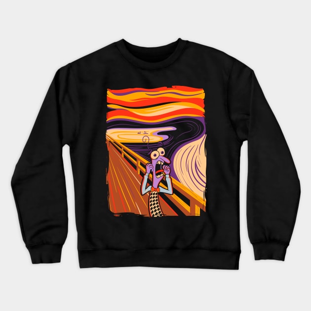 Fear Scream Crewneck Sweatshirt by jasesa